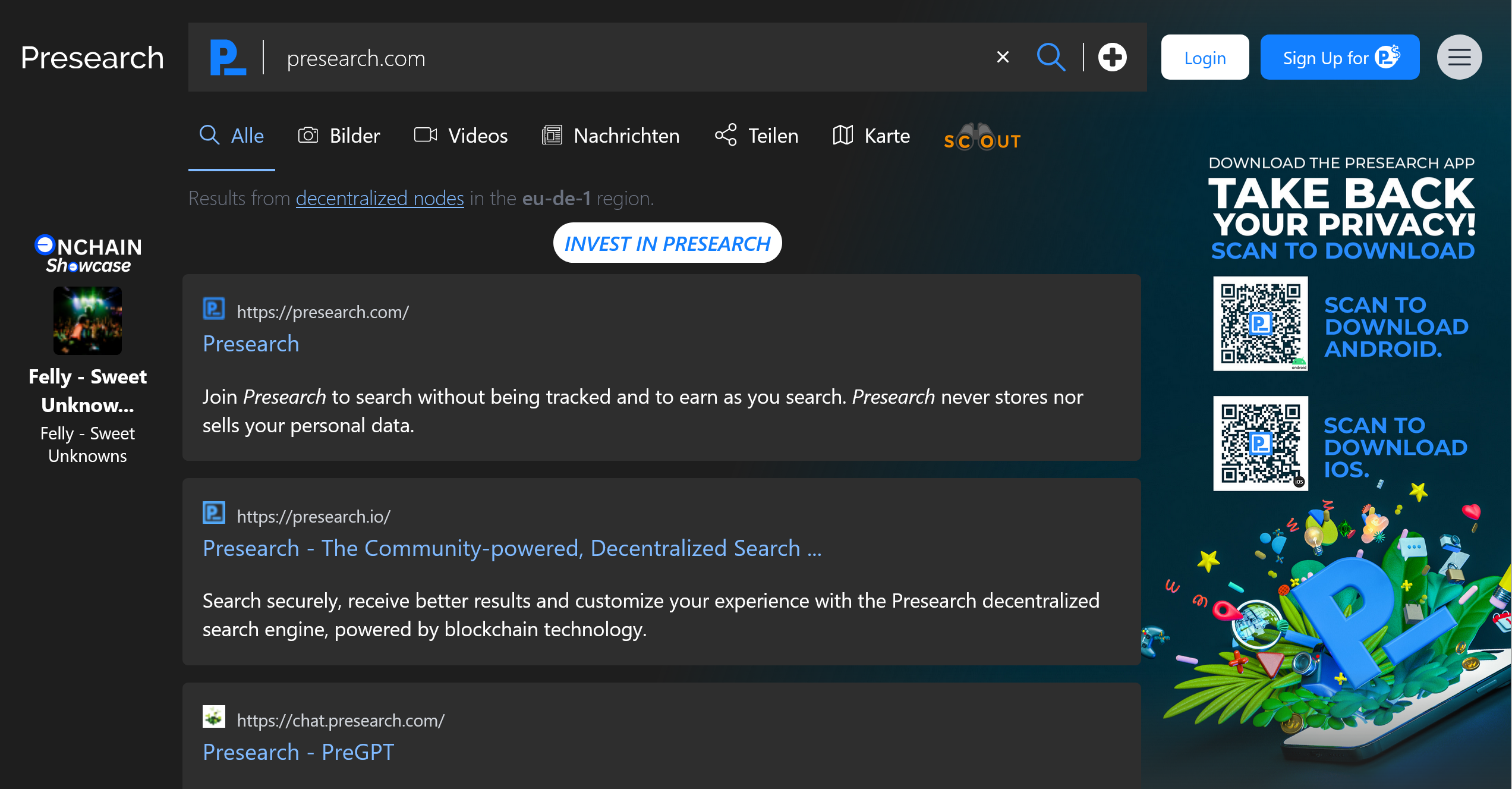 Presearch: Eine Revolution in der Online-Suche